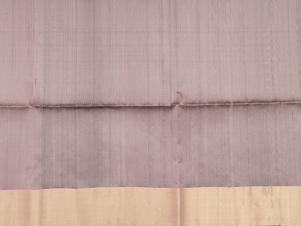 Bavanchi Border Plain Dusty Brown Raw Silk Salwar Material
