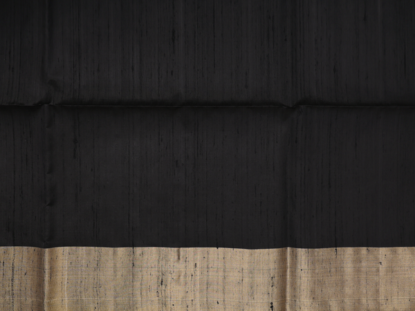 Bavanchi Border Plain Dusty Brown Raw Silk Salwar Material