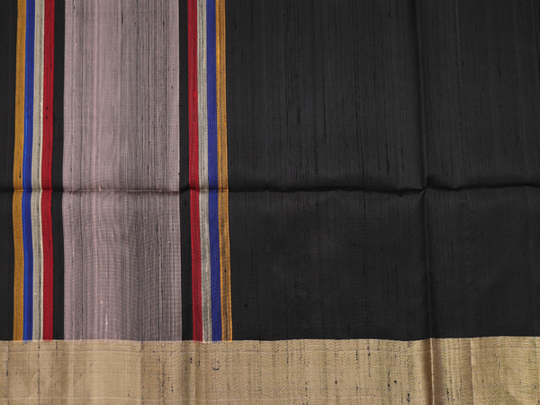 Bavanchi Border Plain Dusty Brown Raw Silk Salwar Material