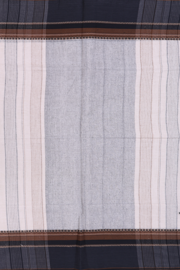 Bengal Cotton Saree In Beige With Contrast Border