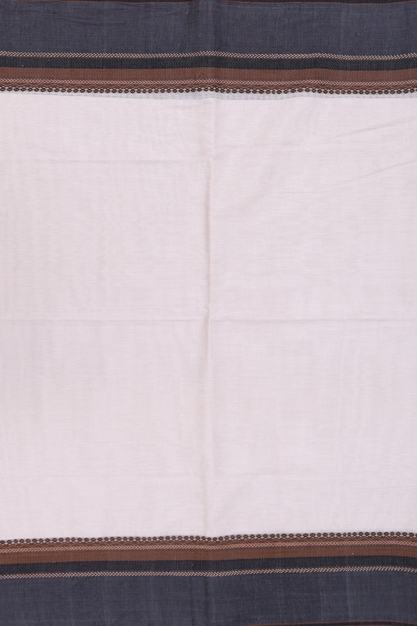 Bengal Cotton Saree In Beige With Contrast Border
