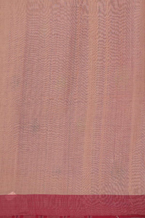 Bengal Cotton Saree In Brown With Checks Design