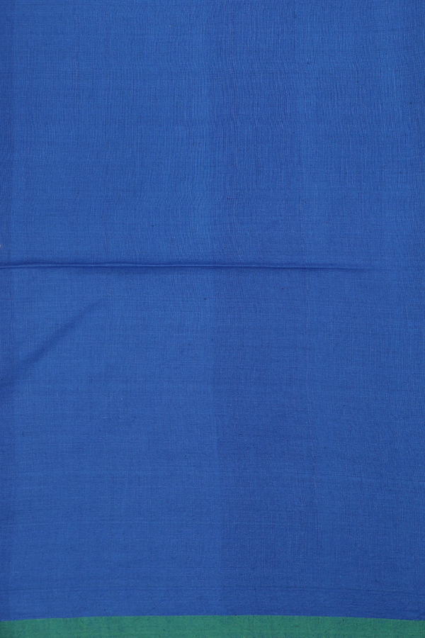Bengal Cotton Saree In Indigo Blue With Threadwork Buttis