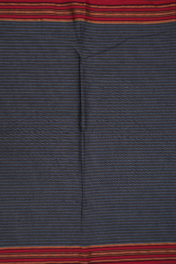 Bengal Cotton Saree In Multicolor With Stripes Design