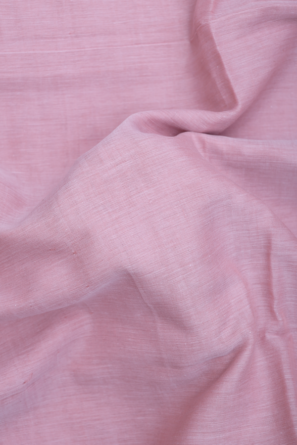 Bengal Cotton Saree In Pink With Contrast Border