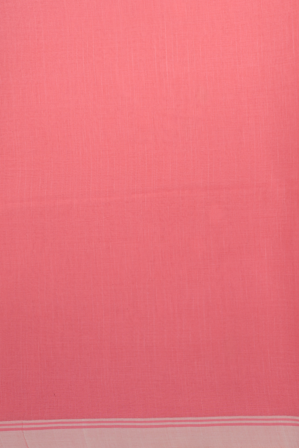 Bengal Cotton Saree In Pink With Threadwork Buttas