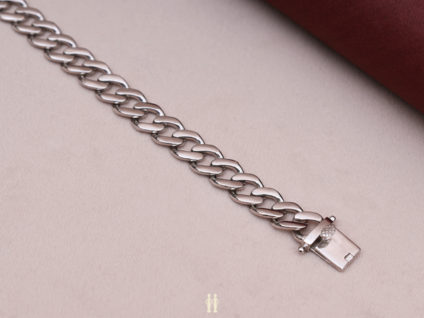 Braided Design Pure Silver Bracelet