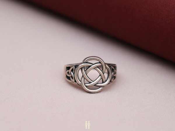 Braided Pure Silver Ring