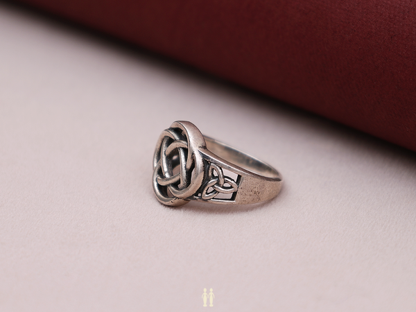 Braided Pure Silver Ring