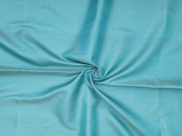 Brocade Design Blue Kanchipuram Silk Blouse Material