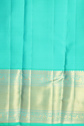 Brocade Design Coral Orange Kanchipuram Silk Saree