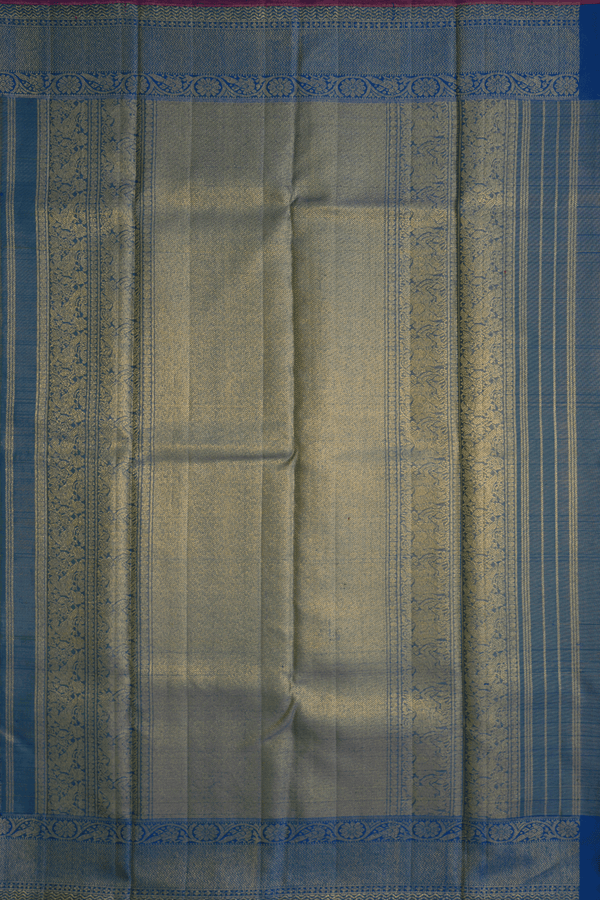 Brocade Design Dark Green Kanchipuram Silk Saree
