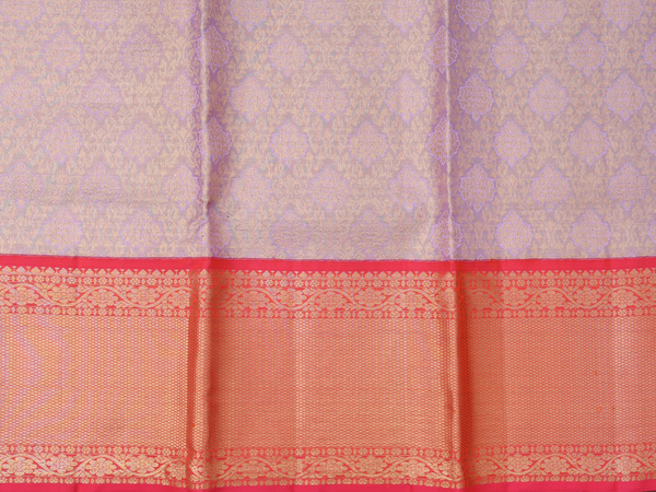 Brocade Design Dual Tone Kanchipuram Pavadai Sattai Material