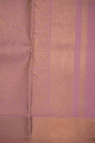 Brocade Design Dusty Pink Silk Dhoti With Angavastram Set