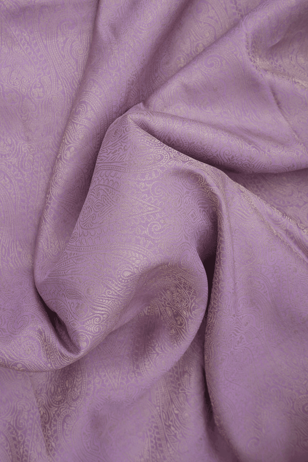 Brocade Design Dusty Purple Mysore Silk Saree