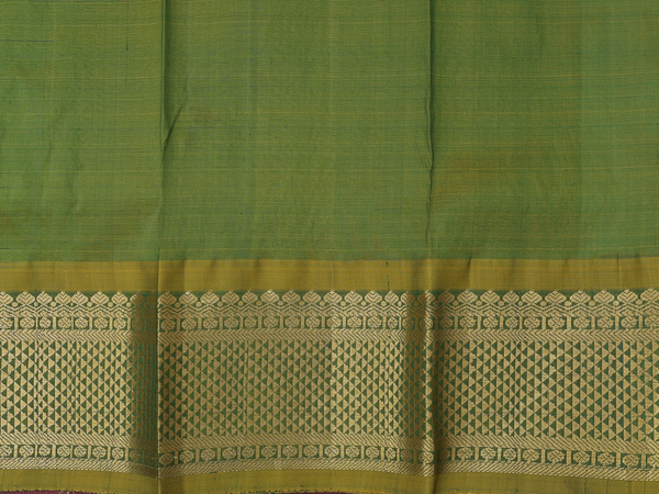 Brocade Design Green Kanchipuram Pavadai Sattai Material
