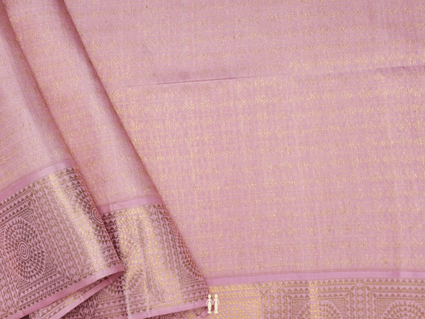 Brocade Design Pastel Pink Kanchipuram Silk Blouse Material
