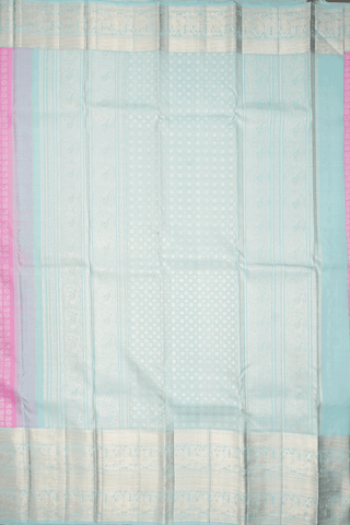 Brocade Design Pastel Pink Kanchipuram Silk Saree