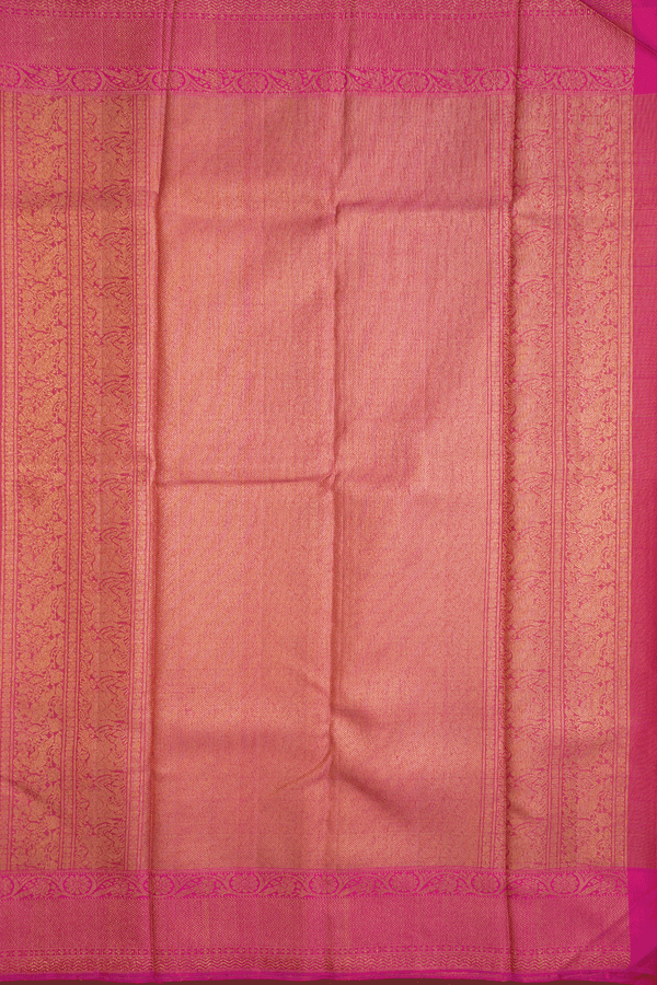 Brocade Design Ruby Red Kanchipuram Silk Saree