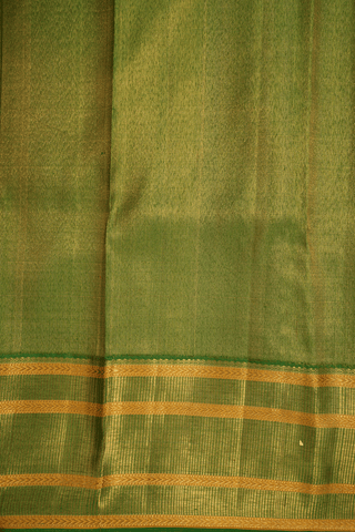 Brocade Zari Design Brown Tissue Kanchipuram Silk Saree