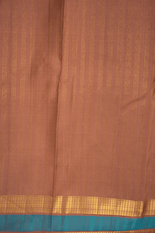 Brocade Zari Design Cocoa Brown Kanchipuram Silk Saree