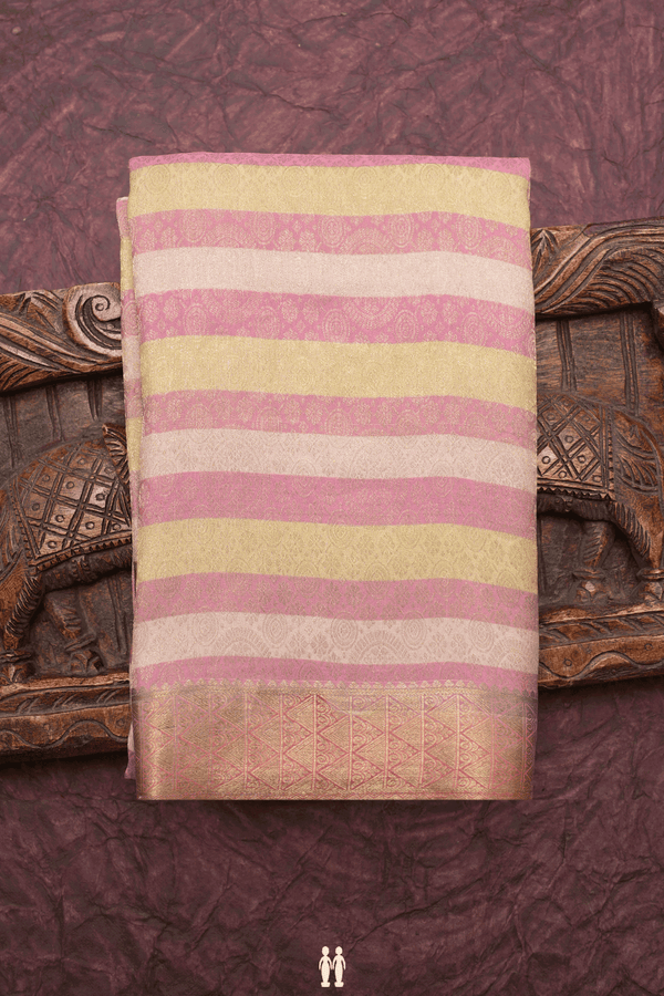 Brocade Zari Design Multicolor Mysore Silk Saree