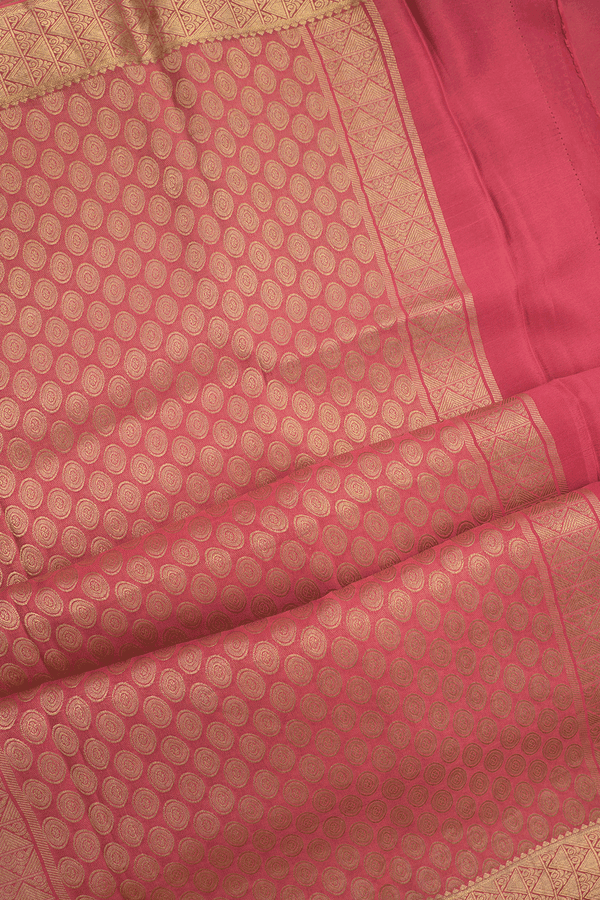 Brocade Zari Design Multicolor Mysore Silk Saree