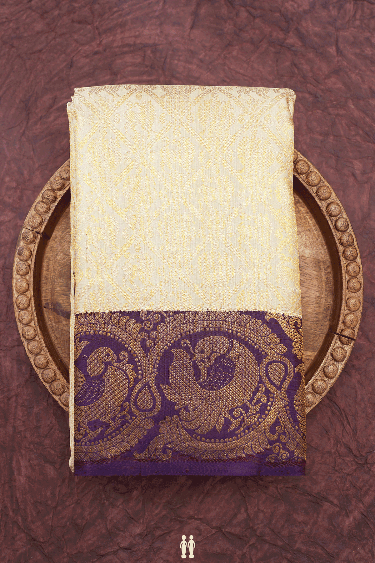 Brocade Zari Design Off White Kanchipuram Silk Saree