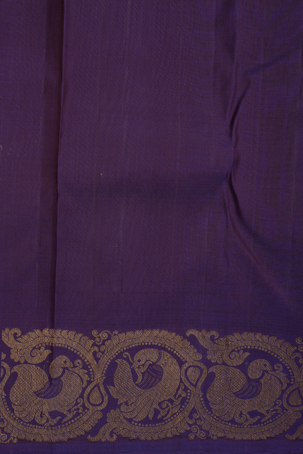 Brocade Zari Design Off White Kanchipuram Silk Saree