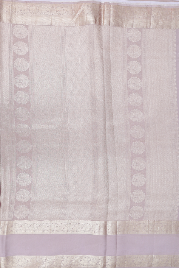 Kanchipuram Silk Saree In Coffee Cream With Floral Design
