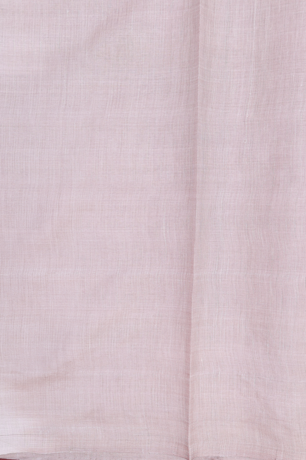 Tussar Silk Saree In Magenta With Contrast Border