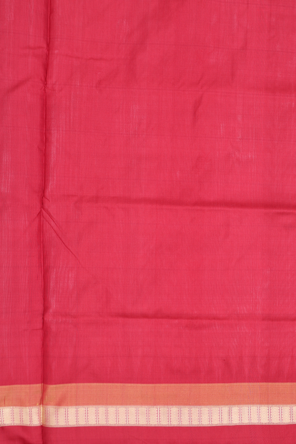 Pochampally Silk Saree In White With Threadwork Buttas