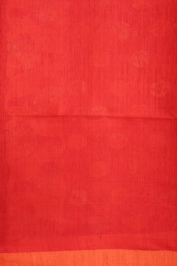 Chamki Work Buttis Chilli Red Jute Saree