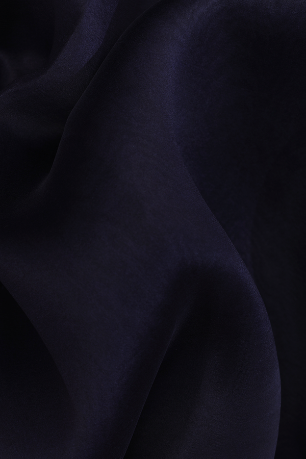 Organza Silk Saree In Black With Floral Border