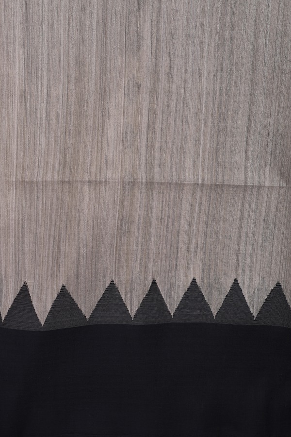 Bailu Silk Saree In Beige With Contrast Border