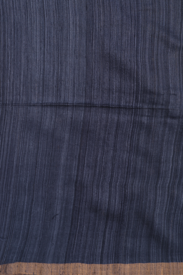 Bailu Silk Saree In Charcoal Grey With Zari Design