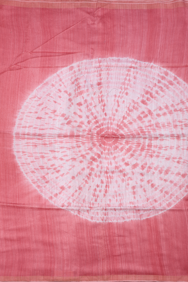 Bailu Silk Saree In Tulip Pink With Zari Border