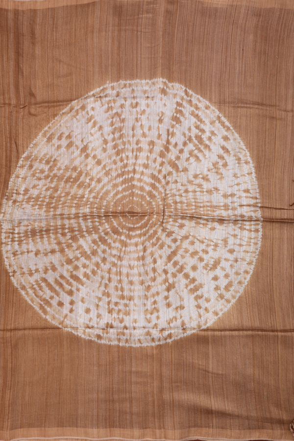 Bailu Silk Saree In Brown With Zari Border