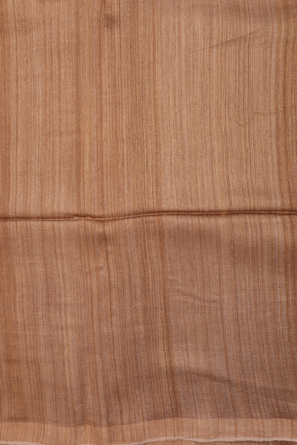 Bailu Silk Saree In Brown With Zari Border