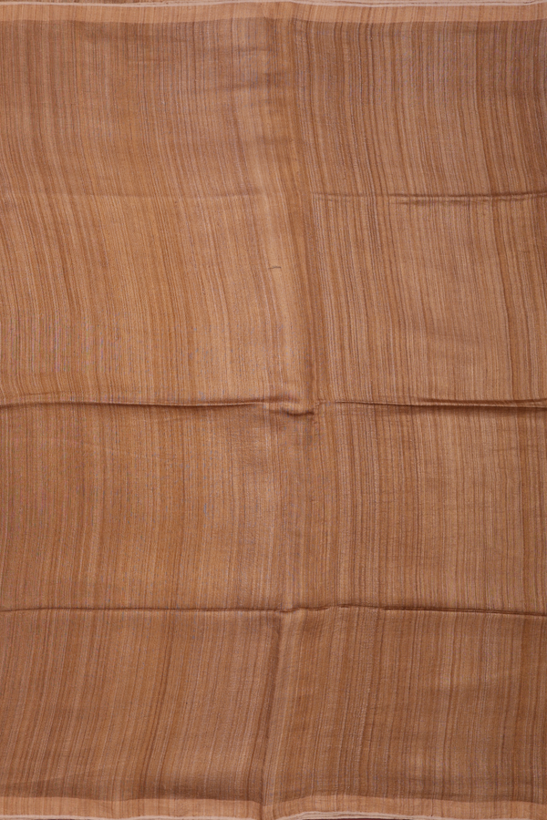 Bailu Silk Saree In Brown With Zari Border