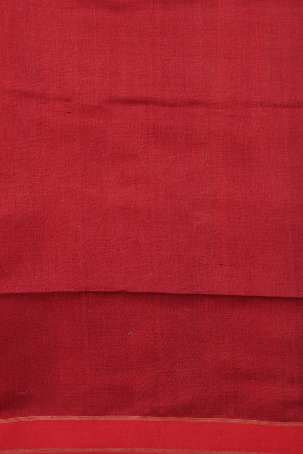 Jute Saree In Berry Purple With Contrast Border