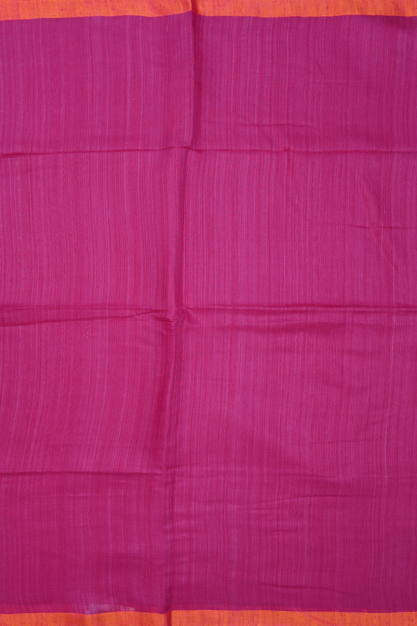 Bailu Silk Saree In Purple Rose With Contrast Border