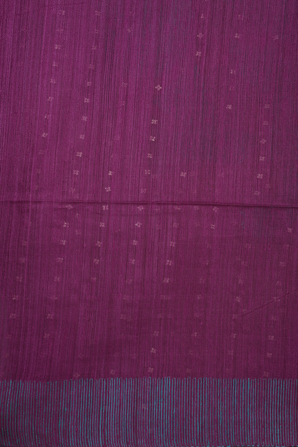 Bailu Silk Saree In Grape Purple With Chamki Work