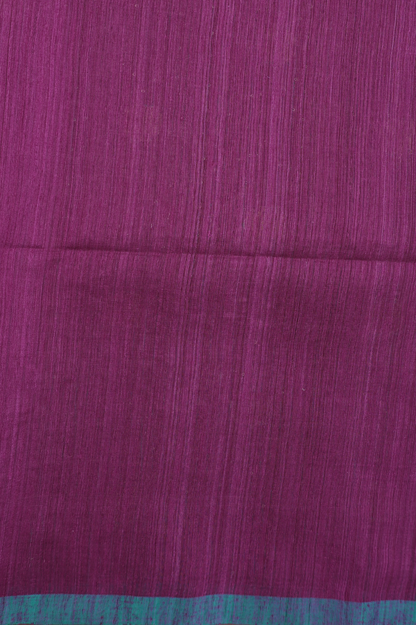 Bailu Silk Saree In Grape Purple With Chamki Work