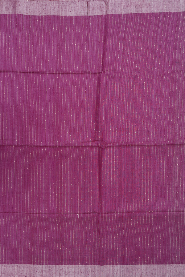 Bailu Silk Saree In Purple With Stripes Design