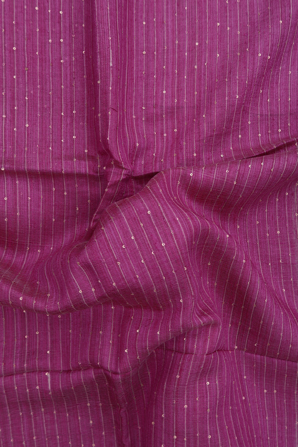 Bailu Silk Saree In Purple With Stripes Design