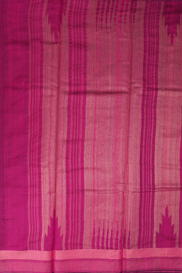 Jute Saree In Teal Green With Zari Buttas