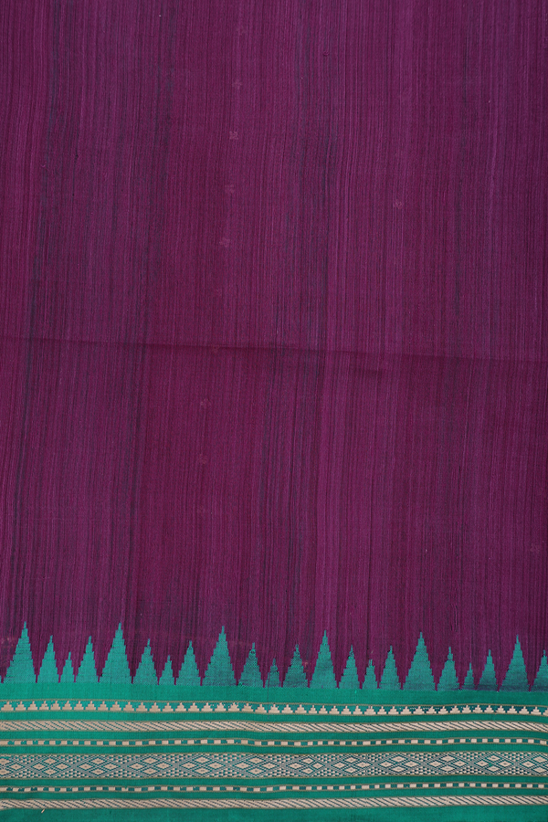 Bailu Silk Saree In Grape Purple With Chamki Work