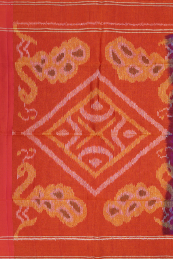 Soft Silk Saree In Purple With Zari Buttis