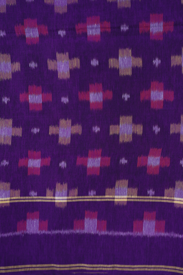 Soft Silk Saree In Dusty Rose With Rudraksh Buttas
